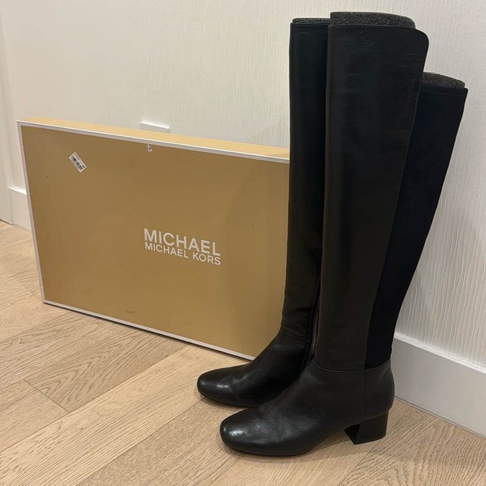 Michael Kors over the knee boots, leather & suede, nice & chic !